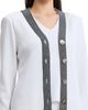 Ming Wang Ming Wang Contrast Trim Soft Knit Cardigan - 4