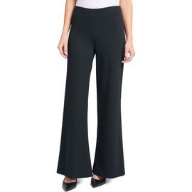 Ming Wang Ming Wang Deco Wide Leg Stretch Crepe Pants