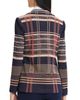 Ming Wang Ming Wang Faux Doubled Breast Plaid Knit Blazer - 3