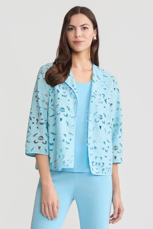 Ming Wang Ming Wang Heritage Embroidered Stitch Woven Topper