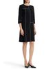 Ming Wang Ming Wang Monochrome Grid Stitch Stretch Deco Crepe Dress - 2