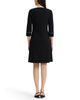 Ming Wang Ming Wang Monochrome Grid Stitch Stretch Deco Crepe Dress - 3