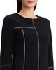 Ming Wang Ming Wang Monochrome Grid Stitch Stretch Deco Crepe Dress - 4