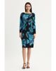 Ming Wang Ming Wang Petite Floral Jacquard Soft Knit Midi Dress - 1