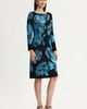 Ming Wang Ming Wang Petite Floral Jacquard Soft Knit Midi Dress - 4