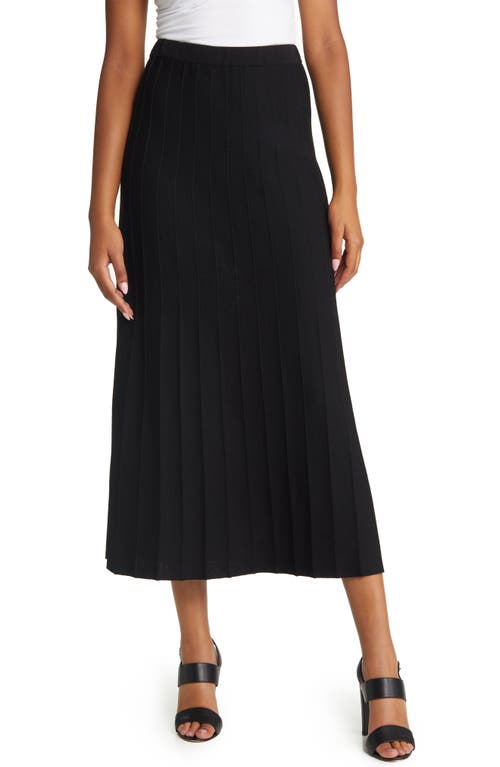 Ming Wang Ming Wang Pleated Pull-On Skirt