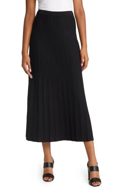 Ming Wang Ming Wang Pleated Pull-On Skirt