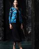 Ming Wang Ming Wang Plus Abstract Jacquard Suede Trim Knit Jacket - 2