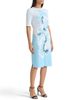 Ming Wang Ming Wang Plus Bold Floral Jacquard Knit Sheath Dress - 4