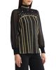 Ming Wang Ming Wang Plus Chiffon Sleeve Lurex Soft Knit Tunic - 3