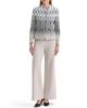 Ming Wang Ming Wang Plus Diamond Jacquard Knit Jacket - 5