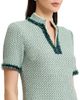 Ming Wang Ming Wang Plus Fringe Trim Basketweave Jacquard Knit Sheath Dress - 2
