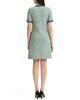Ming Wang Ming Wang Plus Fringe Trim Basketweave Jacquard Knit Sheath Dress - 3
