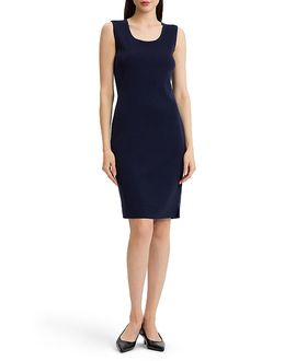 Ming Wang Ming Wang Plus Sleeveless Sheath Knit Dress