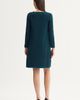 Ming Wang Ming Wang Plus Split V Neck Jacquard Knit Dress - 2