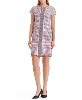 Ming Wang Ming Wang Shell Stitch Knit Sheath Dress