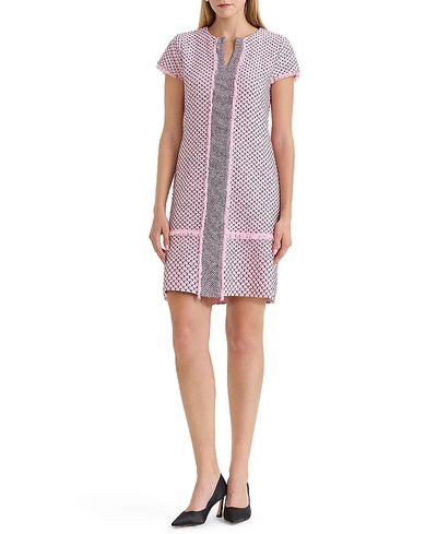Ming Wang Ming Wang Shell Stitch Knit Sheath Dress