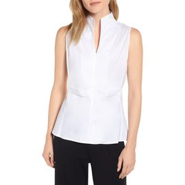 Ming Wang Ming Wang Sleeveless Woven Shell