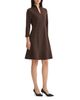 Ming Wang Ming Wang Stretch Deco Crepe Funnel Neck Midi Dress - 2