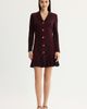 Ming Wang Ming Wang x Anna Marie A-Line Flounce Hem Tweed Knit Dress - 1