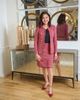 Ming Wang Ming Wang x Anna Marie A-Line Fringe Trim Tweed Knit Skirt - 2