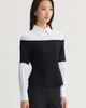 Ming Wang Ming Wang x Anna Marie Bedazzled Mixed Media Top - 3