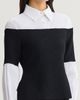 Ming Wang Ming Wang x Anna Marie Bedazzled Mixed Media Top - 5