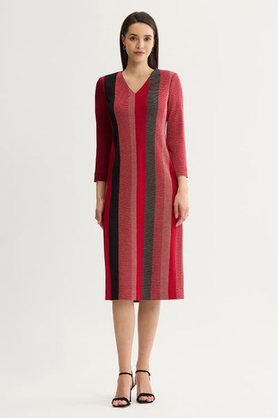 Ming Wang Ming Wang x Anna Marie Lurex Soft Knit Sheath Dress