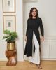 Ming Wang Ming Wang x Anna Marie Pintuck Stretch Deco Crepe Wide Leg Pant - 2