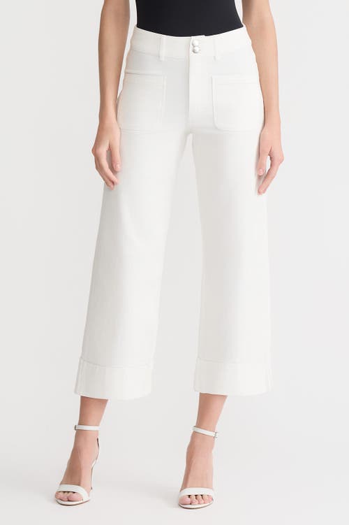 Ming Wang Ming Wang x Family Savvy Cropped Wide-Leg Jeans