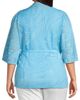 Ming Wang Women's Belted Knit Jacquard Sweater - 5