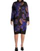 Ming Wang Women's Floral Knit Midi-Dress - 2