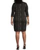 Ming Wang Women's Knit Metallic Mock Turtleneck Dress - 5
