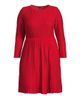 Ming Wang Women's Ming Wang x Tanya Foster Plus Tonal-Stitch Knit Fit & Flare Dress - 7