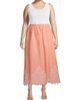 Ming Wang Women's Plus Embroidered Hem Maxi Skirt - 2