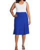 Ming Wang Women's Plus Knit A-Line Midi-Skirt - 2