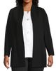 Ming Wang Women's Plus Size Deco Crepe Open-Front Jacket - 3