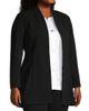 Ming Wang Women's Plus Size Deco Crepe Open-Front Jacket - 4