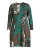 Ming Wang Women's Plus Size Floral Jacquard Soft Knit Midi-Dress - 1