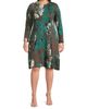 Ming Wang Women's Plus Size Floral Jacquard Soft Knit Midi-Dress - 3