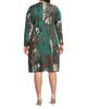 Ming Wang Women's Plus Size Floral Jacquard Soft Knit Midi-Dress - 5
