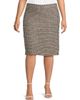 Ming Wang Women's Plus Size Pencil Tweed Knee-Length Skirt - 3