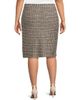 Ming Wang Women's Plus Size Pencil Tweed Knee-Length Skirt - 5