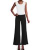 Ming Wang Women's Stretch Deco Crepe Wide-Leg Pants - 2