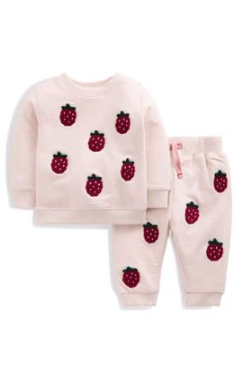 Mini Boden Mini Boden Appliqué Sweatshirt & Pants Set