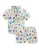 Mini Boden Mini Boden Cotton Gauze Short Sleeve Button-Up & Shorts Set - 1