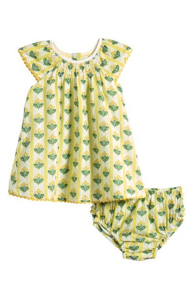 Mini Boden Mini Boden Floaty Shirred Cotton Dress & Bloomers Set