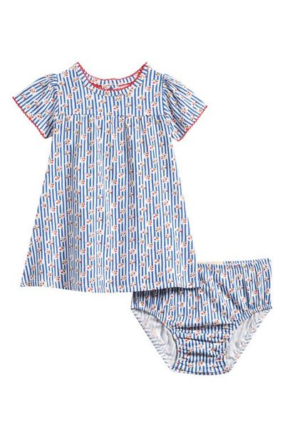 Mini Boden Mini Boden Floral Cotton Dress & Bloomers Set