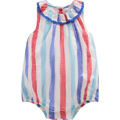Mini Boden Mini Boden Frill Neck Bubble Romper