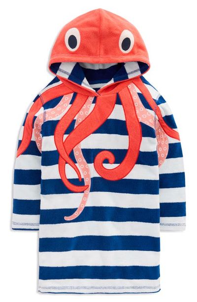 Mini Boden Mini Boden Kids' Appliqué Hooded Cotton Tunic